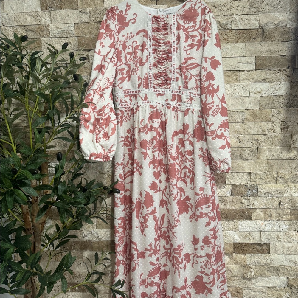 Elegant Floral Print Maxi Dress